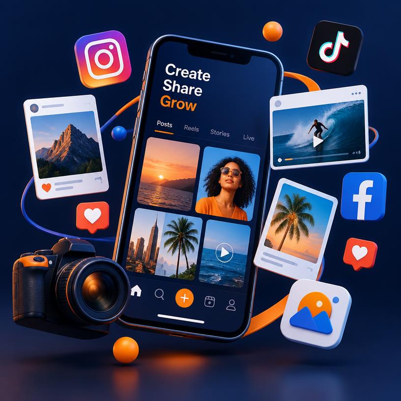 Criador de imagens para redes sociais